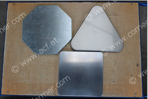 Road sign shapes: Corner finishing with the ACF Cornerformer Road sign shapes: Corner finishing with the ACF Cornerformer