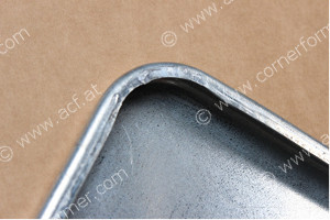 Roll beaded corner in sheet metal Roll beaded corner in sheet metal